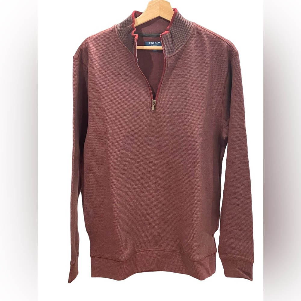 Cole Haan Grand OS 1/4 Zip Sweater MEDIUM- NWOT